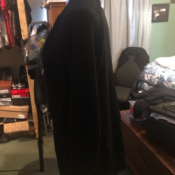 Members Mark Chenille Cardigan Open Front Casual Front EUC - Picture 5 of 8